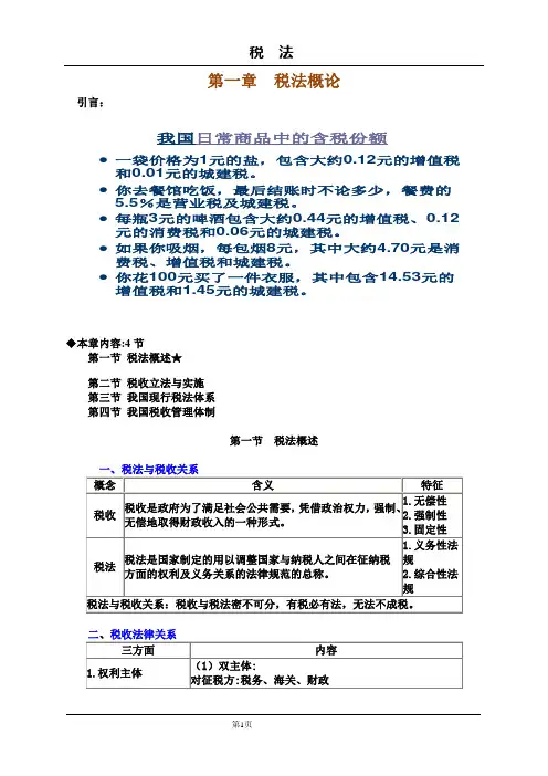 税法(1)税法概述2011.02