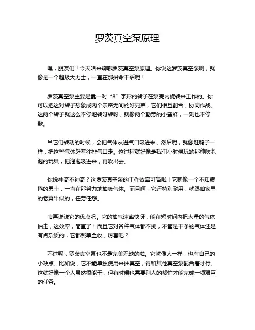 罗茨真空泵原理