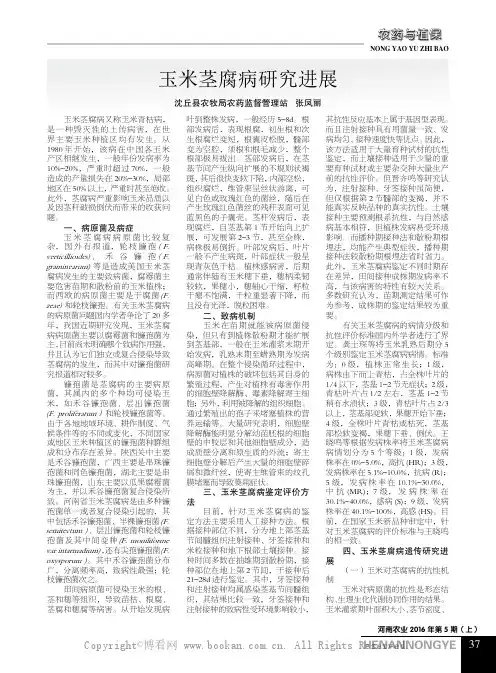 玉米茎腐病研究进展