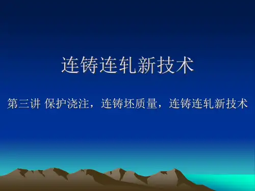 (三)保护浇注连铸坯质量新技术