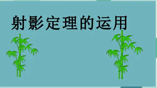 射影定理课件 