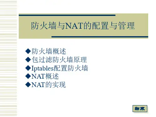 防火墙和NAT