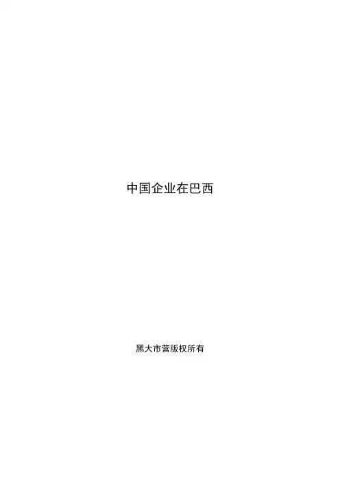 中国企业在巴西