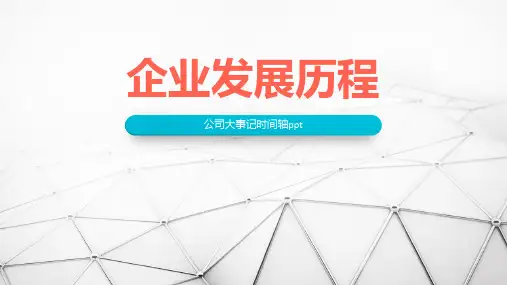 企业发展历程公司大事记时间轴PPT