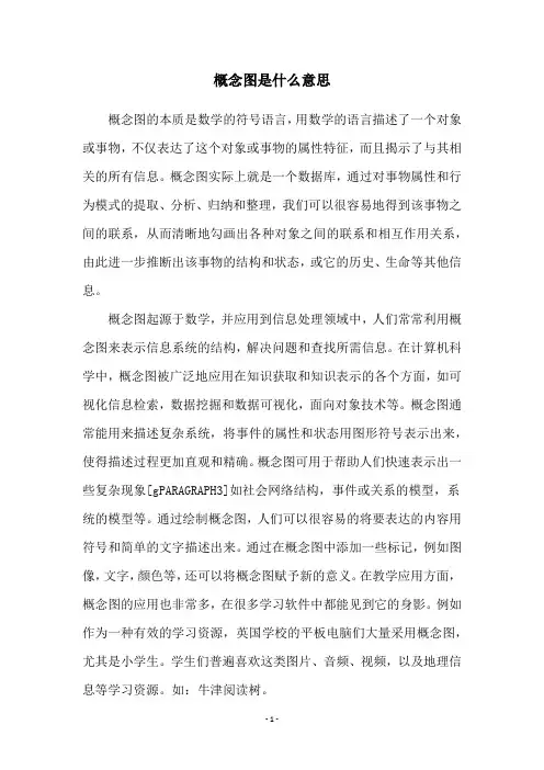 概念图是什么意思