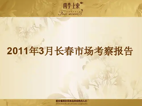 XXXX年3月长春房地产市场报告_71PPT
