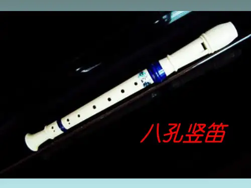 2020人教版初中音乐七年级上册：学吹竖笛 课件