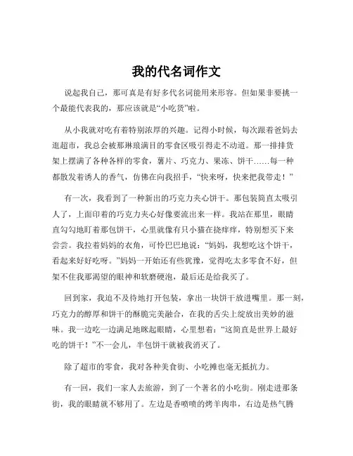 我的代名词作文