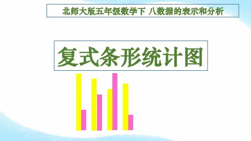 北师大版五年级数学下册《复式条形统计图》课件PPT