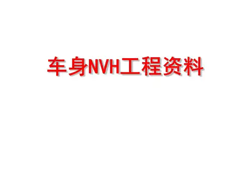 汽车 车身NVH基本原理及方案资料