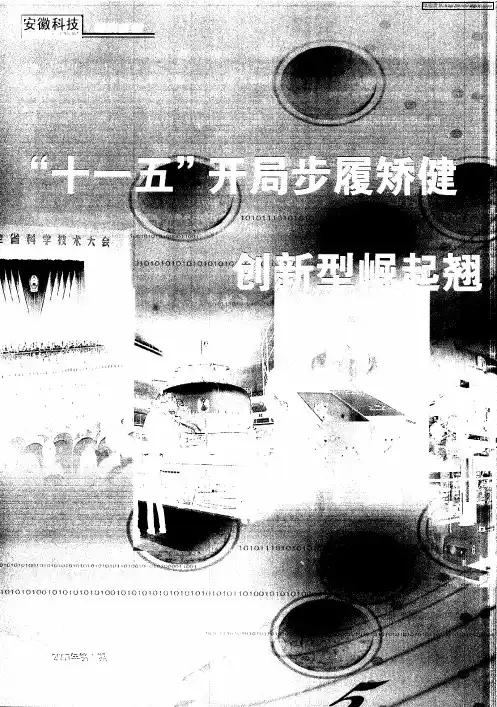 “十一五”开局步履矫健 创新型崛起翘首江淮