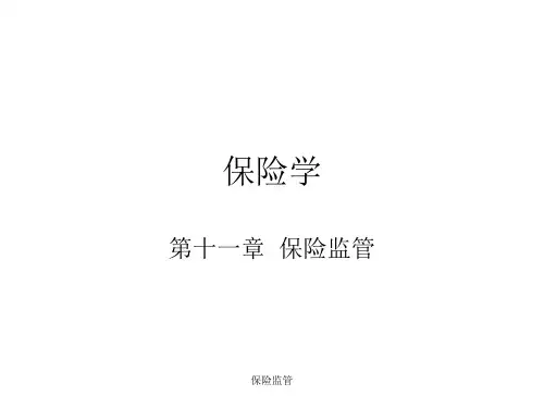 保险监管ppt课件