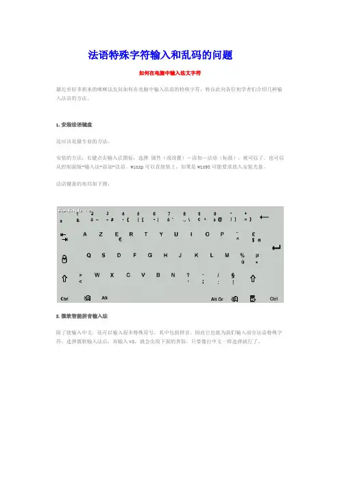 法语键盘输入法
