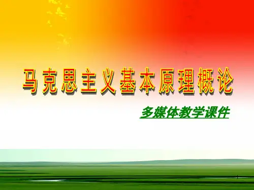 马克思主义基本原理概论第二章课件PPT演示课件
