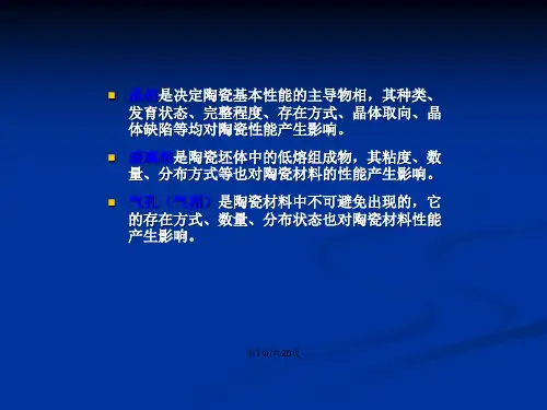 陶瓷工艺学显微结构与性质.pptx