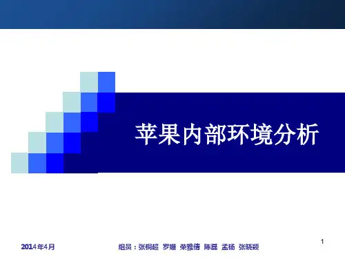 苹果公司内部环境分析PPT课件