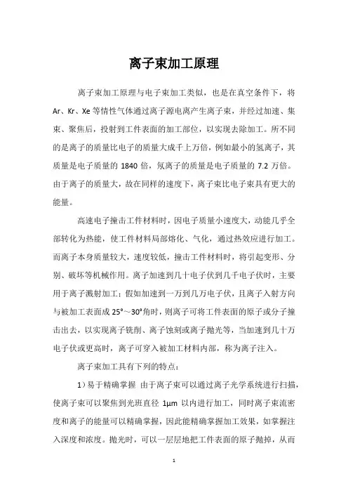 离子束加工原理 
