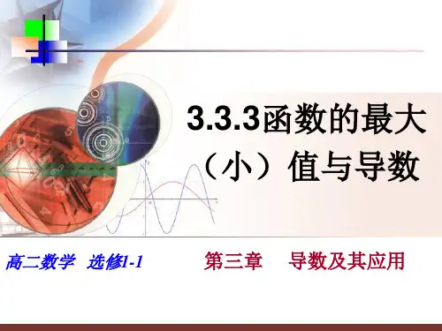 函数的最大小值与导数PPT课件