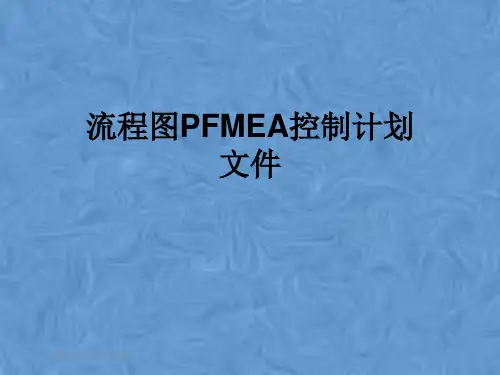 流程图PFMEA控制计划文件