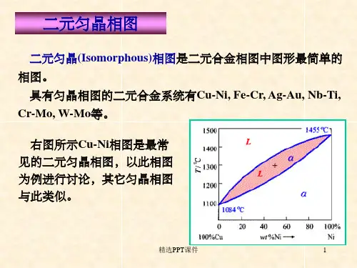 二元匀晶相图ppt课件