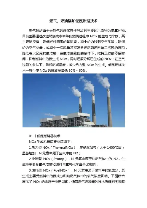 燃气、燃油锅炉低氮治理技术