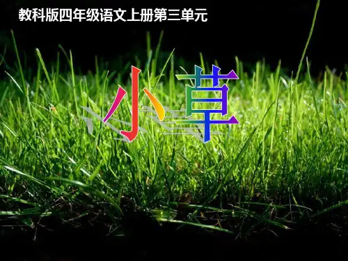 (教科版)四年级语文上册 小草  ppt课件