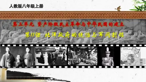 统编版八年级历史上册第11课 北洋政府的黑暗统治课件(41张)