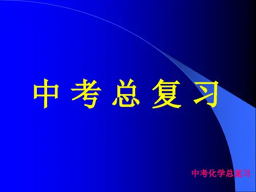 人教版九年级化学中考总复习课件-人教版[下学期]