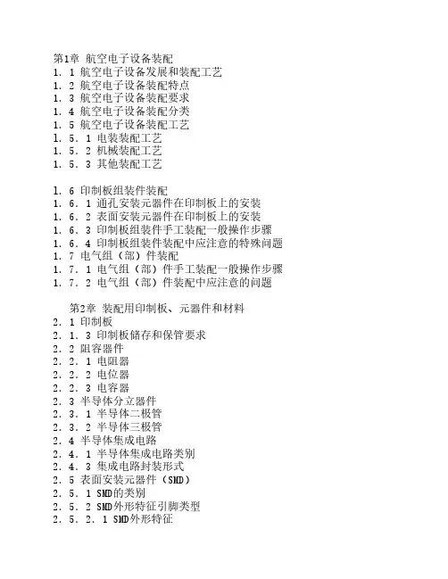 航空制造工程手册(电子设备装配)