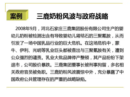 公共管理学第六章  公共部门战略管理