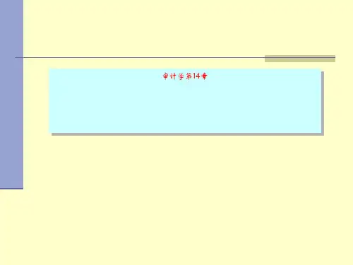 审计学第14章
