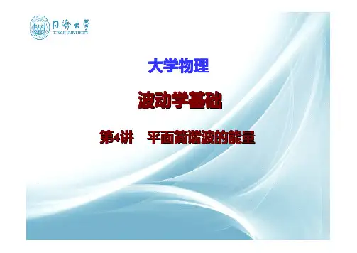 平面简谐波的能量