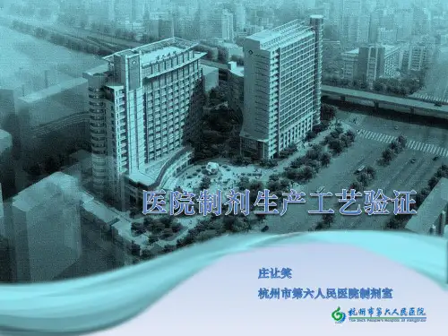 医院制剂生产工艺验证(2)