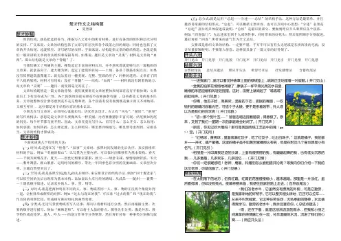 楚才作文之结构训练篇