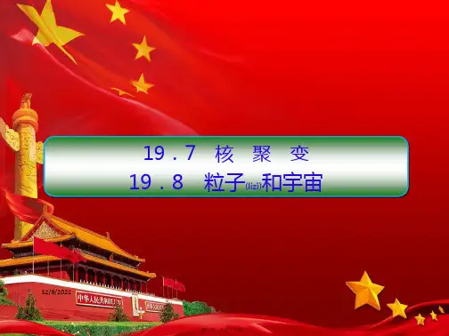 高中物理 第19章 原子核 7 核聚变 8 粒子和宇宙课件5高二选修35物理课件