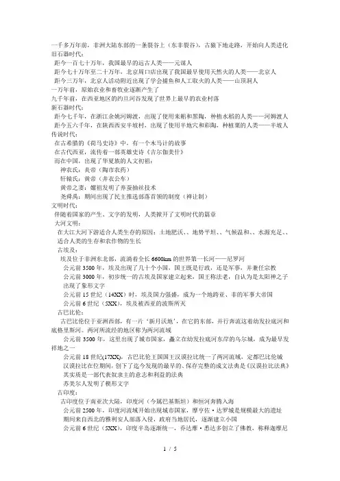 历史年代尺