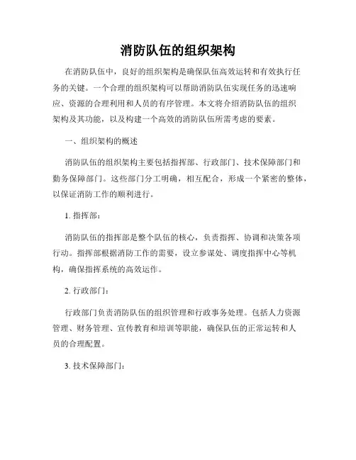 消防队伍的组织架构