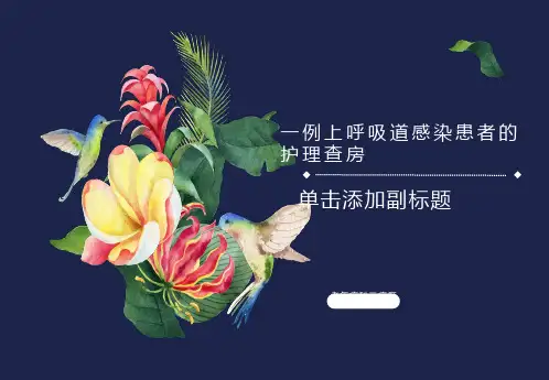 一例上呼吸道感染患者的护理查房
