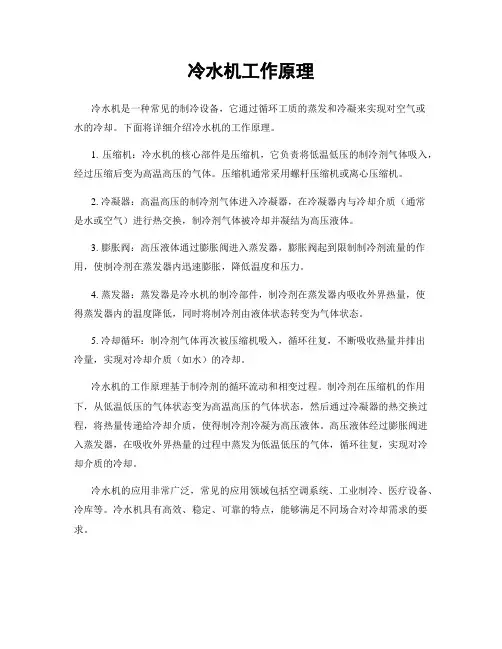 冷水机工作原理