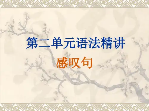 人教英语九年级全册Unit2感叹句(共20张PPT)