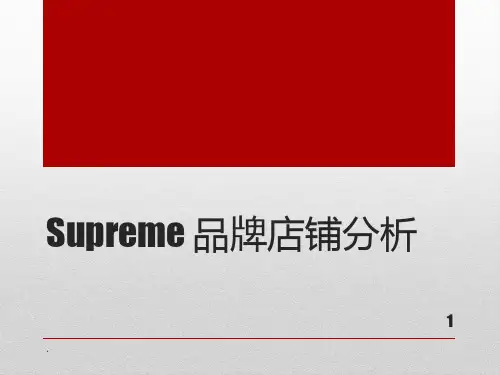 supreme品牌店铺分析PPT课件