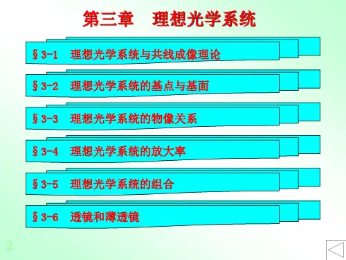 第三章理想光学系统