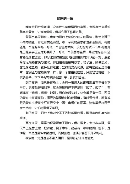 我家的一角