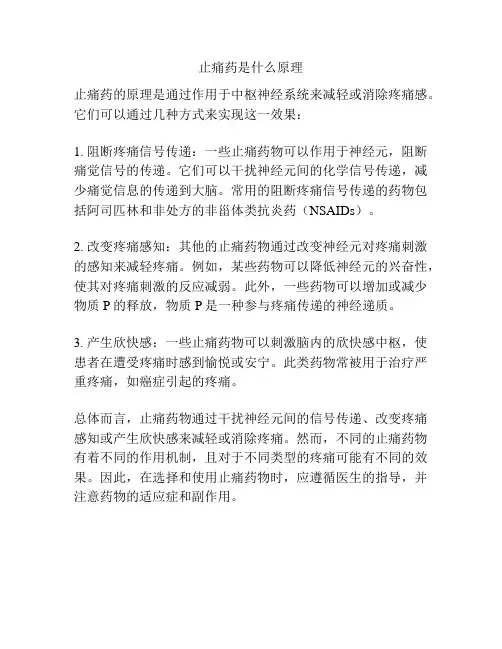 止痛药是什么原理