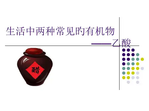 乙酸说课课件市公开课获奖课件省名师示范课获奖课件