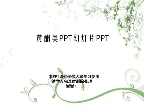 黄酮类PPT幻灯片PPT
