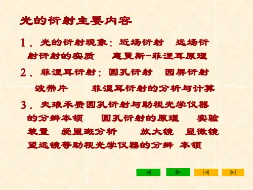 菲涅耳原理菲涅耳衍射