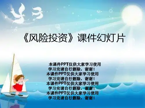 《风险投资》课件幻灯片