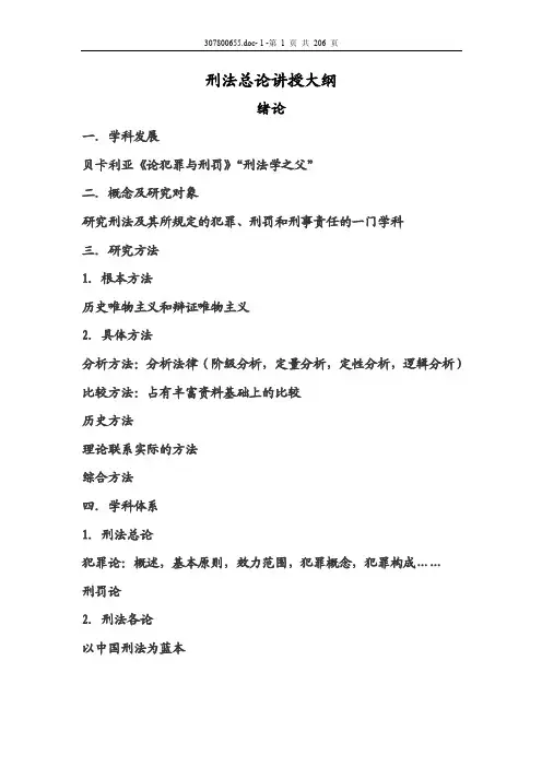 刑法总论讲义