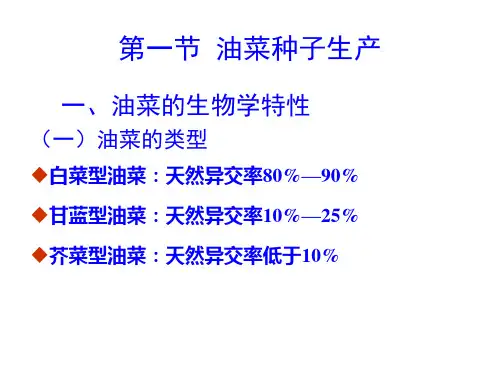 精选经济作物种子生产知识